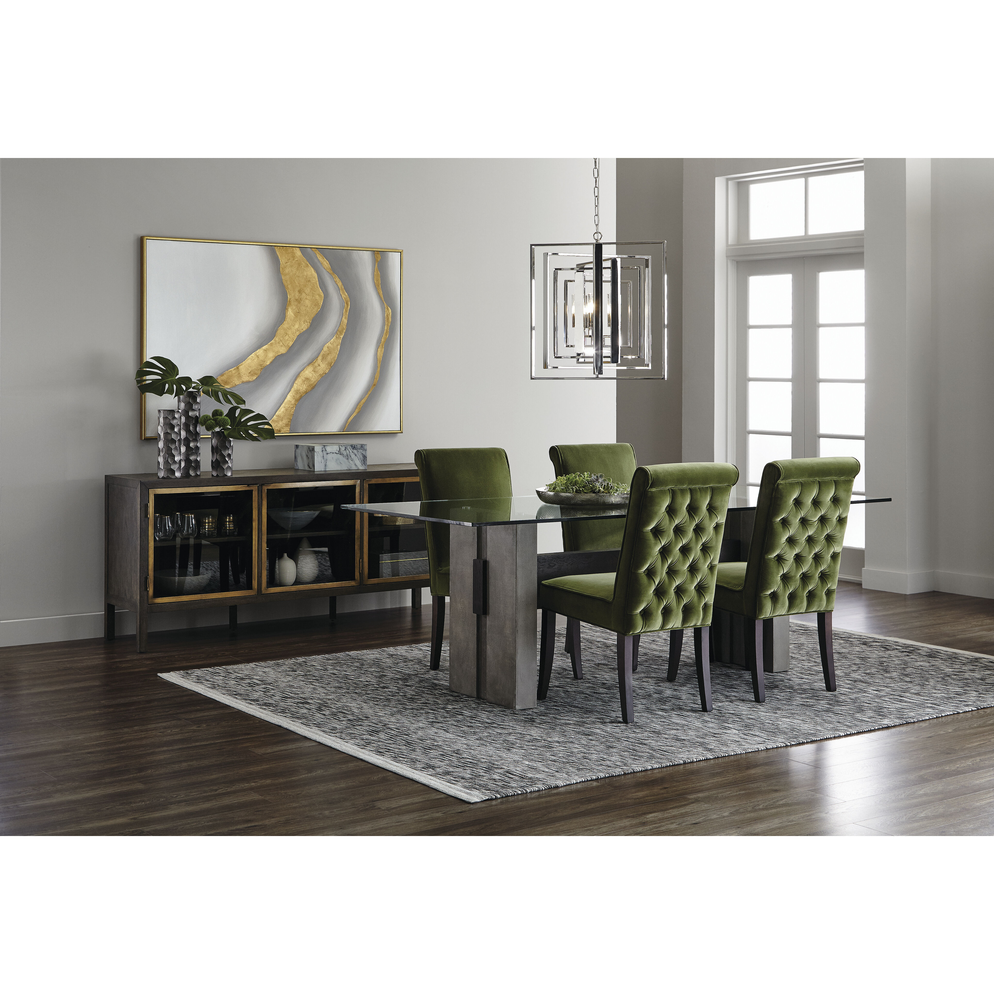 Gold Abyss 60 X 40 inch Hand Painted Art, Set Of 2